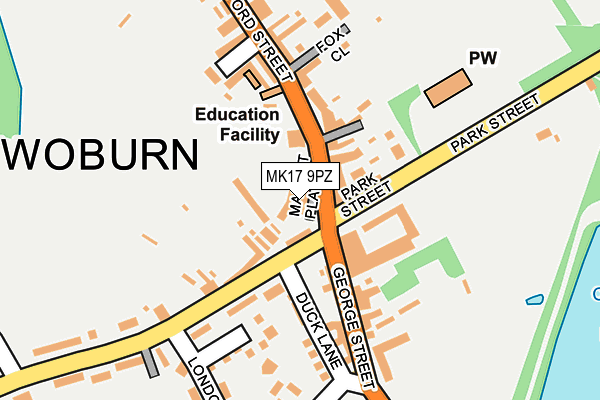 Map of WOBURN CHINA SHOP LIMITED at local scale