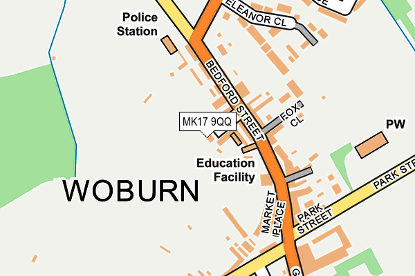 MK17 9QQ map - OS OpenMap – Local (Ordnance Survey)