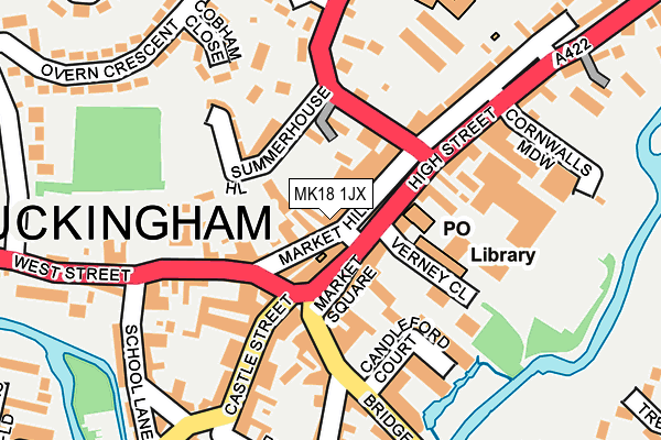 Map of BUCKINGHAM THERAPY GROUP LTD at local scale