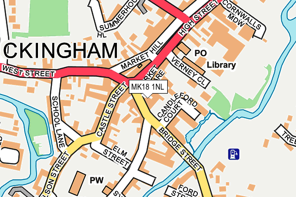 MK18 1NL map - OS OpenMap – Local (Ordnance Survey)