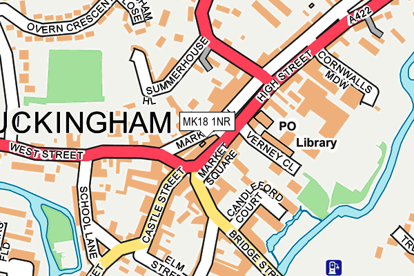 MK18 1NR map - OS OpenMap – Local (Ordnance Survey)