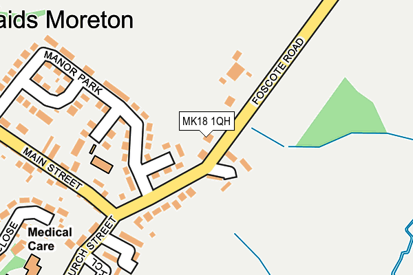 MK18 1QH map - OS OpenMap – Local (Ordnance Survey)