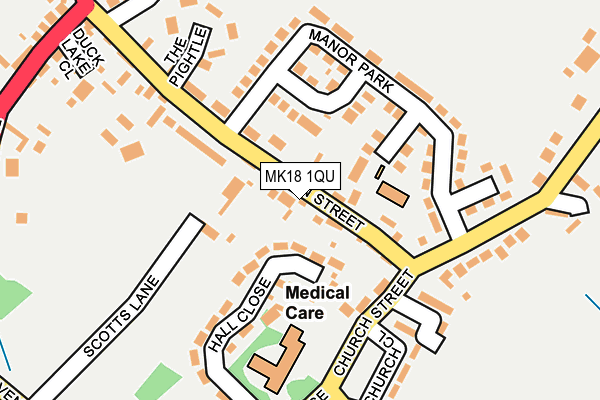 Map of HAYSOM LAND LIMITED at local scale