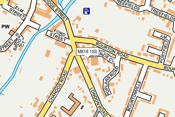 MK18 1SS map - OS OpenMap – Local (Ordnance Survey)