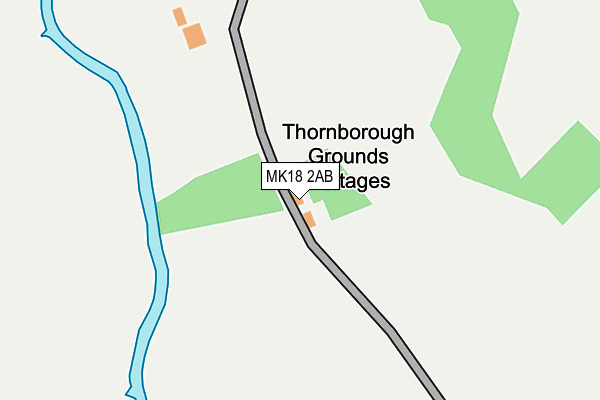 MK18 2AB map - OS OpenMap – Local (Ordnance Survey)