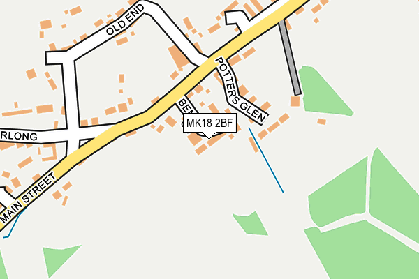 MK18 2BF map - OS OpenMap – Local (Ordnance Survey)