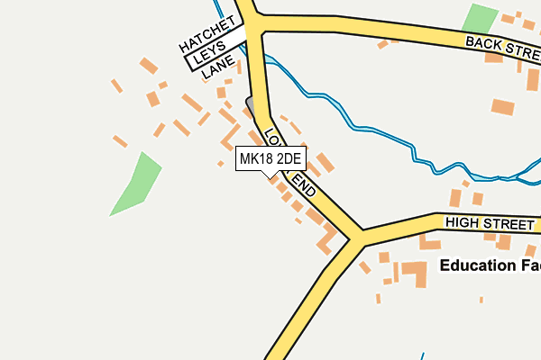 MK18 2DE map - OS OpenMap – Local (Ordnance Survey)