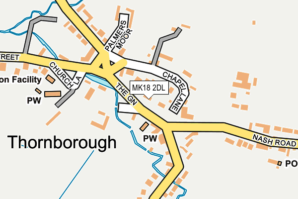 MK18 2DL map - OS OpenMap – Local (Ordnance Survey)