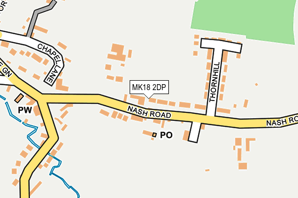 MK18 2DP map - OS OpenMap – Local (Ordnance Survey)