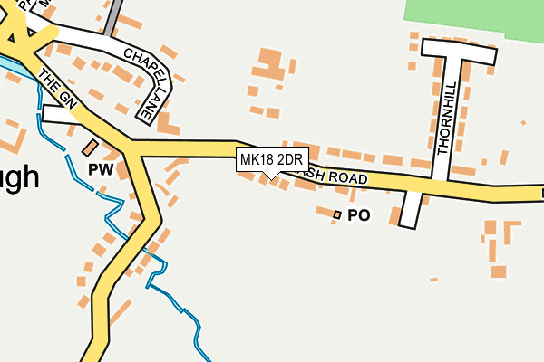 MK18 2DR map - OS OpenMap – Local (Ordnance Survey)