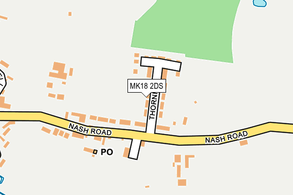 MK18 2DS map - OS OpenMap – Local (Ordnance Survey)