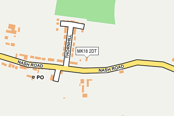 MK18 2DT map - OS OpenMap – Local (Ordnance Survey)