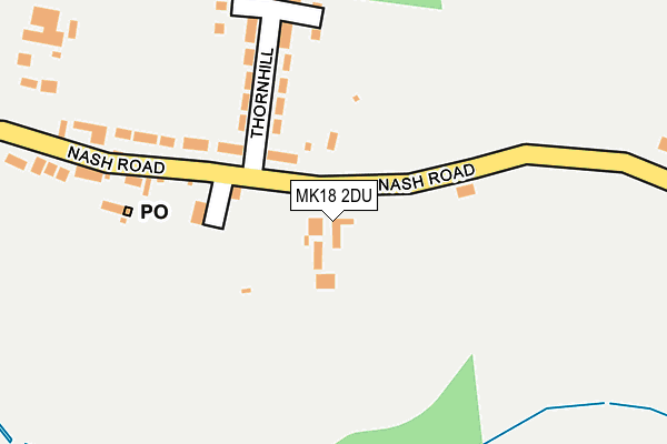 MK18 2DU map - OS OpenMap – Local (Ordnance Survey)