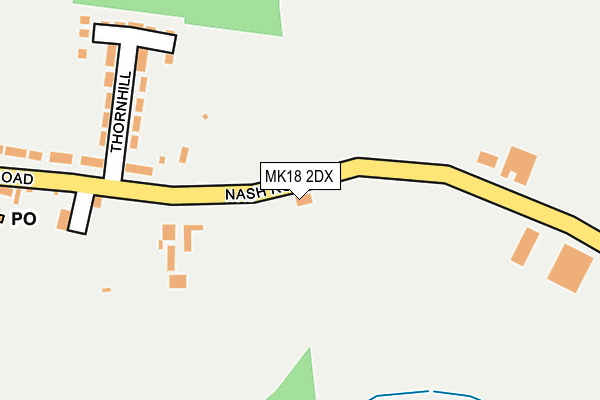 MK18 2DX map - OS OpenMap – Local (Ordnance Survey)