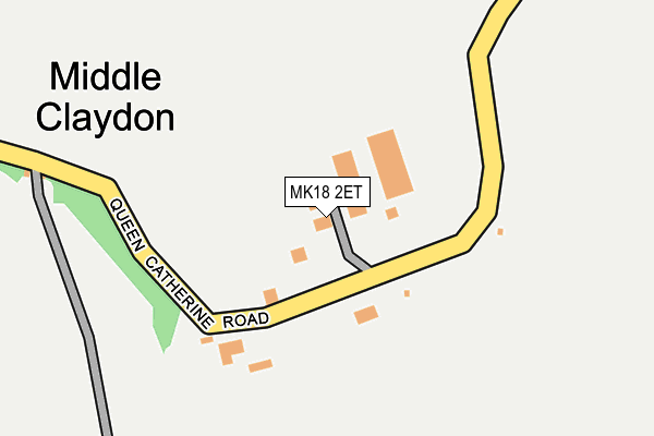 MK18 2ET map - OS OpenMap – Local (Ordnance Survey)