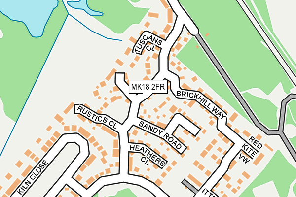 MK18 2FR map - OS OpenMap – Local (Ordnance Survey)