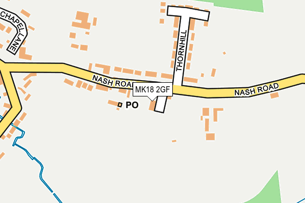 MK18 2GF map - OS OpenMap – Local (Ordnance Survey)