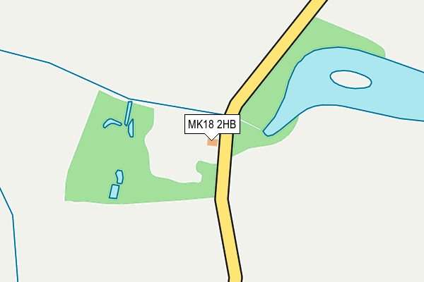 MK18 2HB map - OS OpenMap – Local (Ordnance Survey)