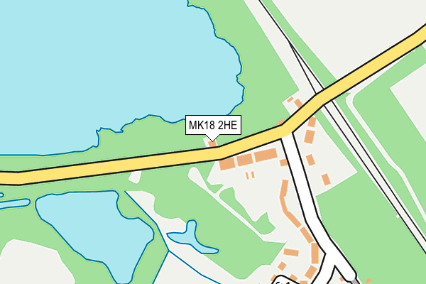 MK18 2HE map - OS OpenMap – Local (Ordnance Survey)