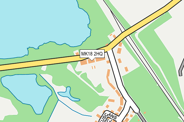 MK18 2HQ map - OS OpenMap – Local (Ordnance Survey)