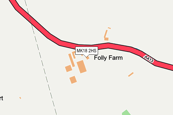 MK18 2HS map - OS OpenMap – Local (Ordnance Survey)