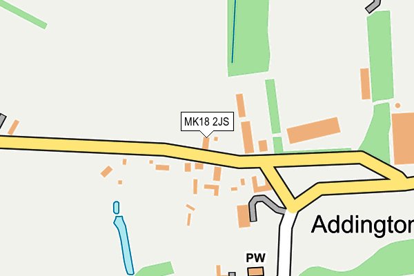 MK18 2JS map - OS OpenMap – Local (Ordnance Survey)