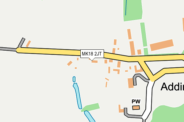 MK18 2JT map - OS OpenMap – Local (Ordnance Survey)