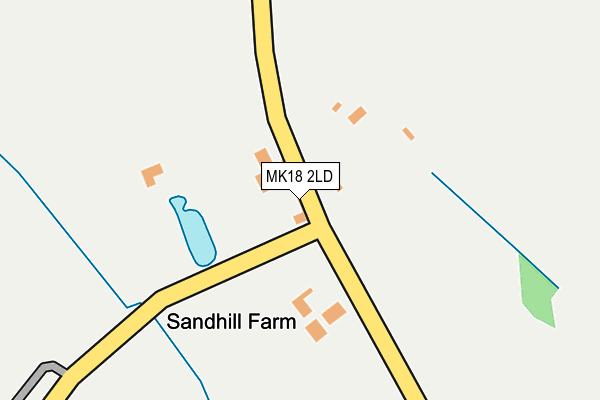 MK18 2LD map - OS OpenMap – Local (Ordnance Survey)
