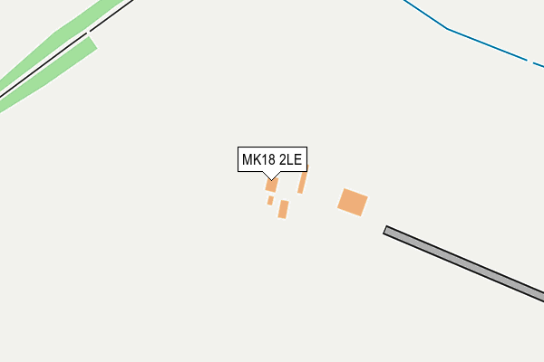 MK18 2LE map - OS OpenMap – Local (Ordnance Survey)