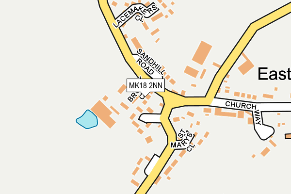 MK18 2NN map - OS OpenMap – Local (Ordnance Survey)