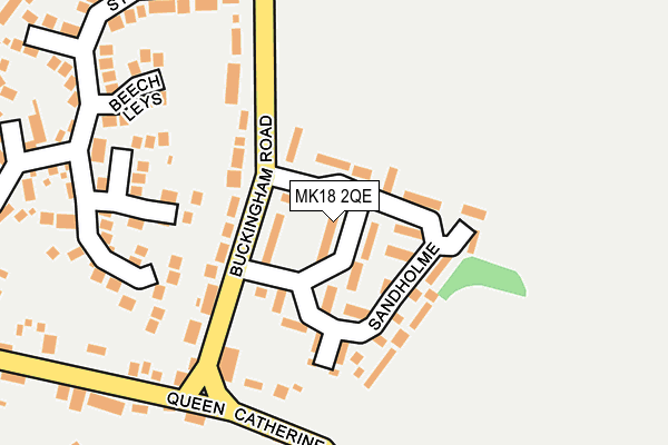 MK18 2QE map - OS OpenMap – Local (Ordnance Survey)