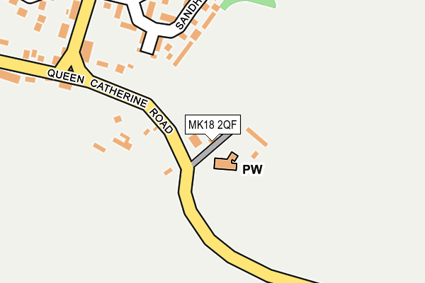 MK18 2QF map - OS OpenMap – Local (Ordnance Survey)