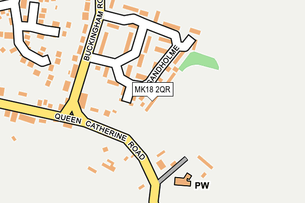 MK18 2QR map - OS OpenMap – Local (Ordnance Survey)