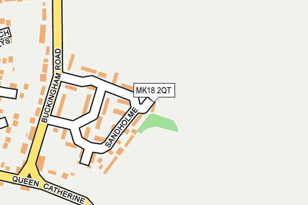 MK18 2QT map - OS OpenMap – Local (Ordnance Survey)