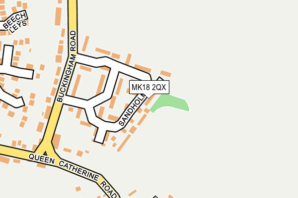 MK18 2QX map - OS OpenMap – Local (Ordnance Survey)