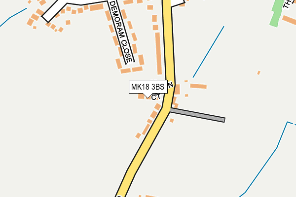 MK18 3BS map - OS OpenMap – Local (Ordnance Survey)