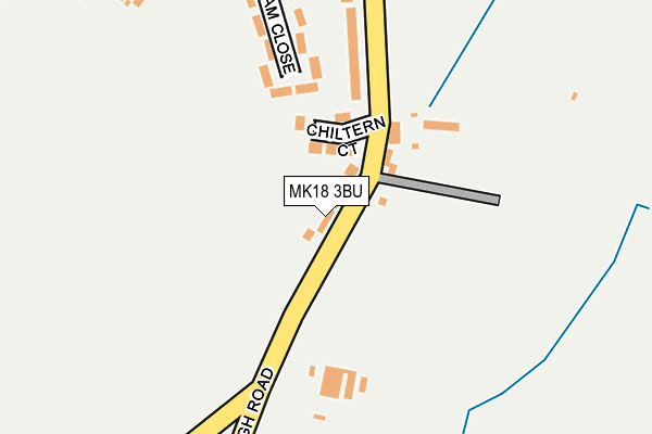 MK18 3BU map - OS OpenMap – Local (Ordnance Survey)