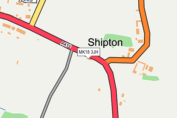 MK18 3JH map - OS OpenMap – Local (Ordnance Survey)