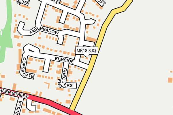 MK18 3JQ map - OS OpenMap – Local (Ordnance Survey)