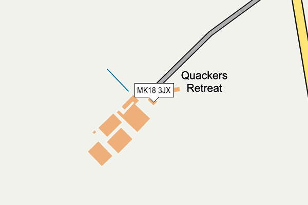 MK18 3JX map - OS OpenMap – Local (Ordnance Survey)