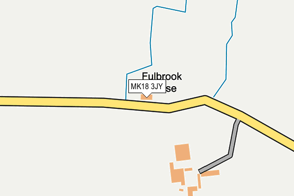 MK18 3JY map - OS OpenMap – Local (Ordnance Survey)