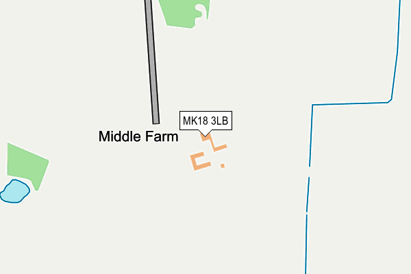 MK18 3LB map - OS OpenMap – Local (Ordnance Survey)