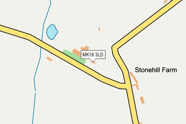 MK18 3LD map - OS OpenMap – Local (Ordnance Survey)