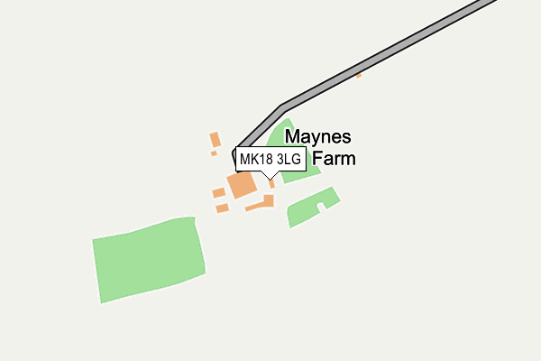 MK18 3LG map - OS OpenMap – Local (Ordnance Survey)