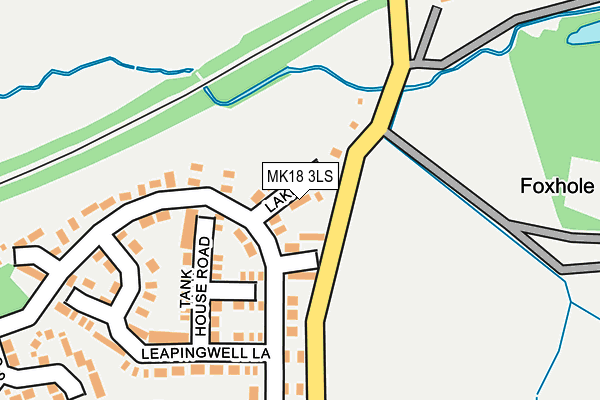 MK18 3LS map - OS OpenMap – Local (Ordnance Survey)