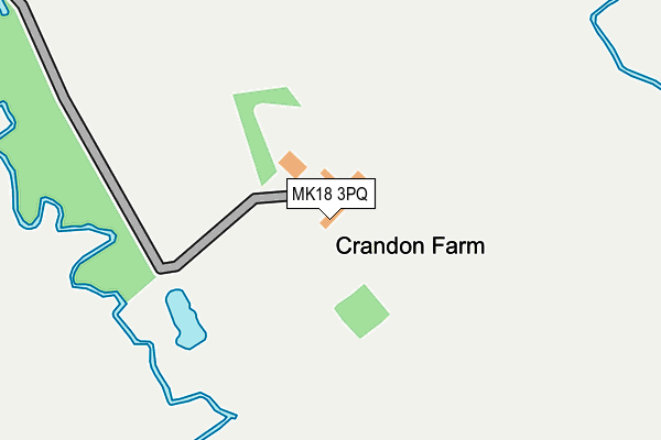 MK18 3PQ map - OS OpenMap – Local (Ordnance Survey)