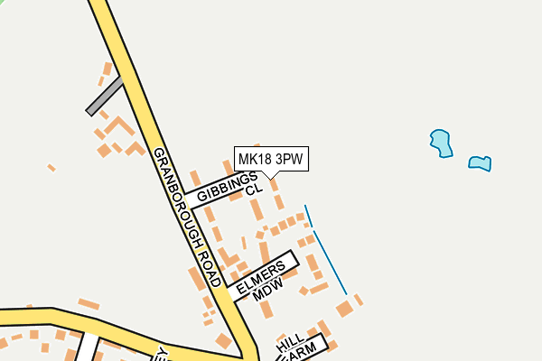 MK18 3PW map - OS OpenMap – Local (Ordnance Survey)