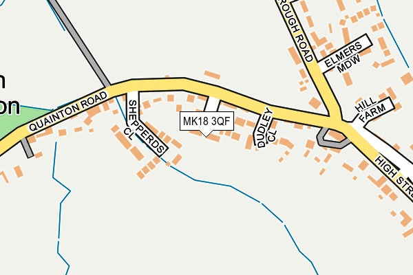 MK18 3QF map - OS OpenMap – Local (Ordnance Survey)