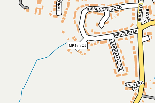 MK18 3QJ map - OS OpenMap – Local (Ordnance Survey)