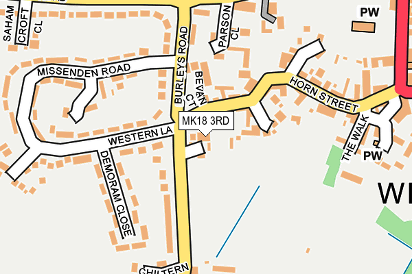 MK18 3RD map - OS OpenMap – Local (Ordnance Survey)